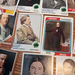 Educational Homeschool American Heritage and Topps history cards